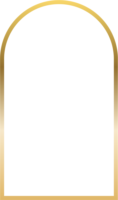 Gradient Gold Tall Arch Frame